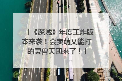 《魔域》年度王炸版本来袭！会卖萌又能打的灵兽天团来了！