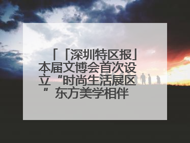 「深圳特区报」本届文博会首次设立“时尚生活展区”东方美学相伴 时尚生活呈现