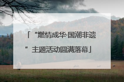 “燃情成华·国潮非遗”主题活动圆满落幕