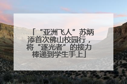“亚洲飞人”苏炳添首次佛山校园行，将“逐光者”的接力棒递到学生手上