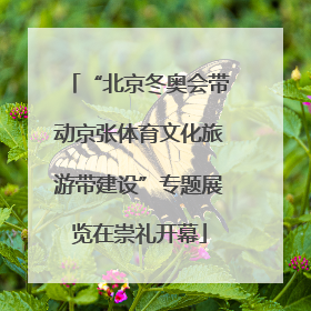 “北京冬奥会带动京张体育文化旅游带建设”专题展览在崇礼开幕