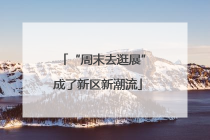 “周末去逛展”成了新区新潮流