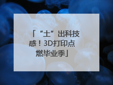 “土”出科技感！3D打印点燃毕业季