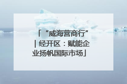 “威海营商行”｜经开区：赋能企业扬帆国际市场