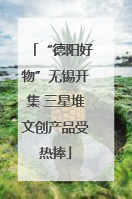 “德阳好物”无锡开集 三星堆文创产品受热捧