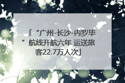 “广州-长沙-内罗毕”航线开航六年 运送旅客22.7万人次