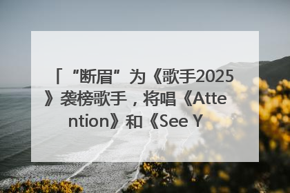 “断眉”为《歌手2025》袭榜歌手，将唱《Attention》和《See You Again》