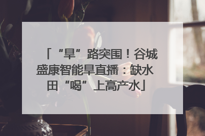 “旱”路突围！谷城盛康智能旱直播：缺水田“喝”上高产水