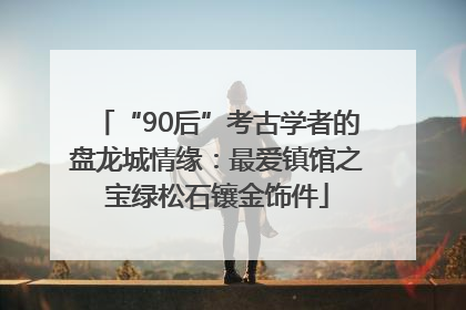 “90后”考古学者的盘龙城情缘：最爱镇馆之宝绿松石镶金饰件