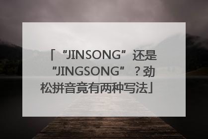 “JINSONG”还是“JINGSONG”？劲松拼音竟有两种写法