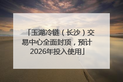 玉湖冷链（长沙）交易中心全面封顶，预计2026年投入使用