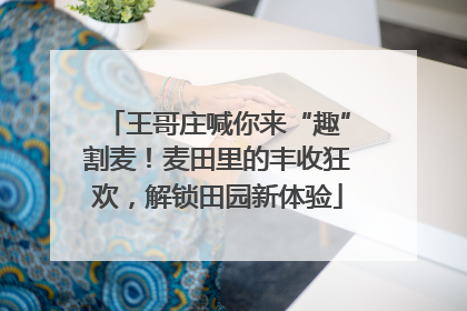 王哥庄喊你来“趣”割麦！麦田里的丰收狂欢，解锁田园新体验