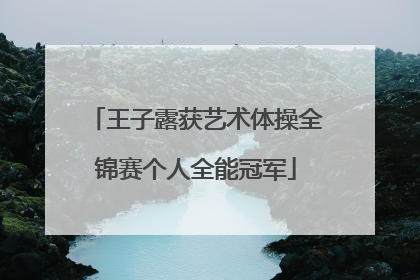 王子露获艺术体操全锦赛个人全能冠军