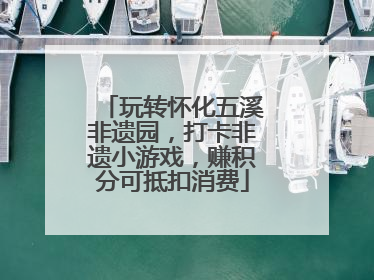 玩转怀化五溪非遗园，打卡非遗小游戏，赚积分可抵扣消费