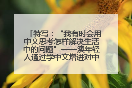 特写：“我有时会用中文思考怎样解决生活中的问题”——澳年轻人通过学中文增进对中华文化的理解