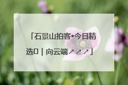 石景山拍客•今日精选⑳｜向云端↗↗↗
