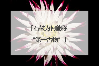石鼓为何能称“第一古物”