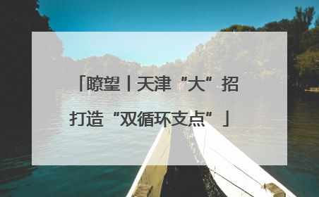 瞭望丨天津“大”招打造“双循环支点”