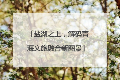 盐湖之上，解码青海文旅融合新图景