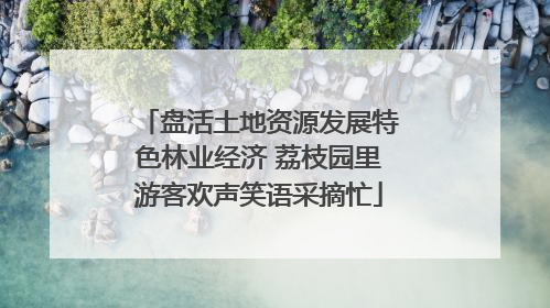 盘活土地资源发展特色林业经济 荔枝园里游客欢声笑语采摘忙
