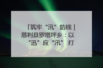 筑牢“汛”防线｜慈利县罗塔坪乡：以“迅”应“汛” 打赢暴雨防御战