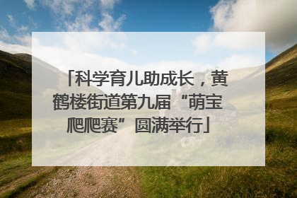 科学育儿助成长，黄鹤楼街道第九届“萌宝爬爬赛”圆满举行