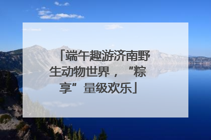 端午趣游济南野生动物世界，“粽享”量级欢乐
