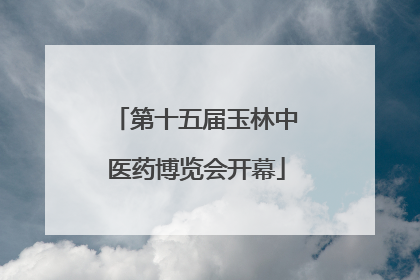 第十五届玉林中医药博览会开幕