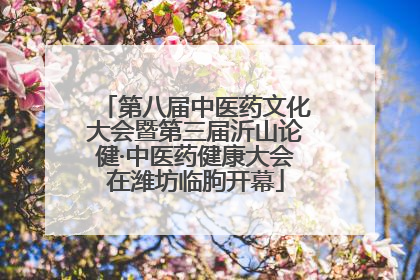 第八届中医药文化大会暨第三届沂山论健·中医药健康大会在潍坊临朐开幕