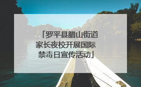 罗平县腊山街道家长夜校开展国际禁毒日宣传活动
