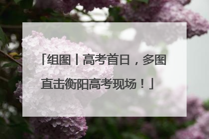 组图丨高考首日，多图直击衡阳高考现场！