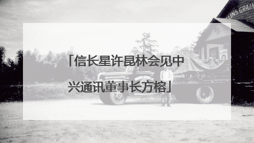 信长星许昆林会见中兴通讯董事长方榕