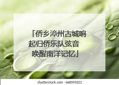 侨乡漳州古城响起归侨乐队弦音 唤醒南洋记忆