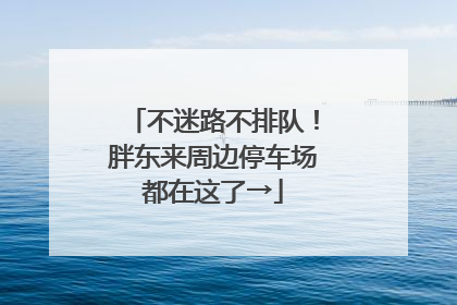 不迷路不排队！胖东来周边停车场都在这了→