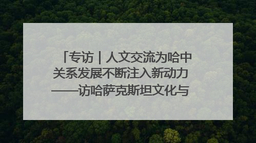 专访｜人文交流为哈中关系发展不断注入新动力——访哈萨克斯坦文化与信息部部长巴拉耶娃