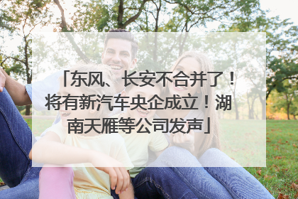 东风、长安不合并了！将有新汽车央企成立！湖南天雁等公司发声