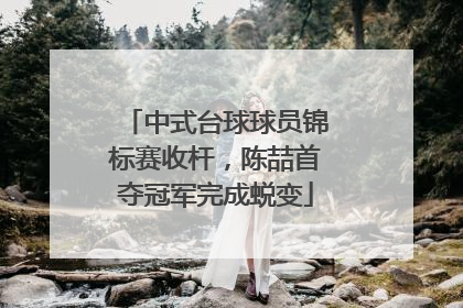 中式台球球员锦标赛收杆，陈喆首夺冠军完成蜕变