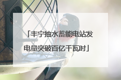 丰宁抽水蓄能电站发电量突破百亿千瓦时