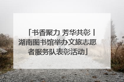 书香聚力 芳华共彰丨湖南图书馆举办文旅志愿者服务队表彰活动