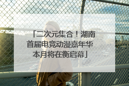 二次元集合！湖南首届电竞动漫嘉年华本月将在衡启幕
