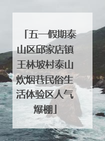 五一假期泰山区邱家店镇王林坡村泰山炊烟巷民俗生活体验区人气爆棚