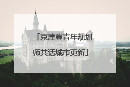 京津冀青年规划师共话城市更新