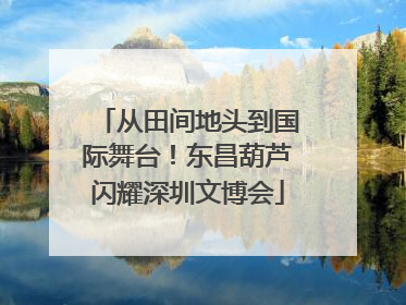 从田间地头到国际舞台！东昌葫芦闪耀深圳文博会