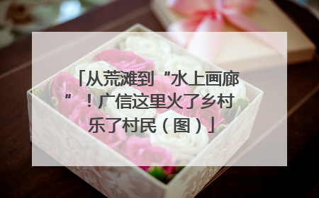 从荒滩到“水上画廊”！广信这里火了乡村 乐了村民（图）