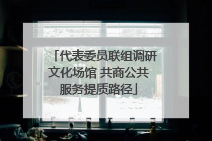 代表委员联组调研文化场馆 共商公共服务提质路径