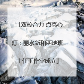 双校合力 点亮心灯：丽水新和两地班主任工作室成立