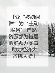 变“被动保障”为“主动服务” 自然资源部为基层解难题办实事 助力经济大省挑大梁