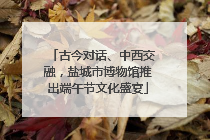 古今对话、中西交融，盐城市博物馆推出端午节文化盛宴