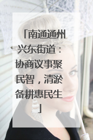 南通通州兴东街道：协商议事聚民智，清淤备耕惠民生