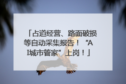 占道经营、路面破损等自动采集报告！“AI城市管家”上岗！